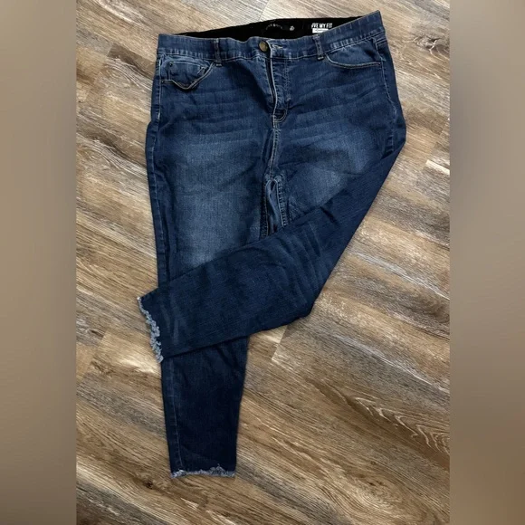 one 5 one Women's Deep Indigo Skinny Jeans - Picture 3 of 4